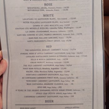 Gatsby's Landing - Wine List - New American Near Me - Roslyn, New York