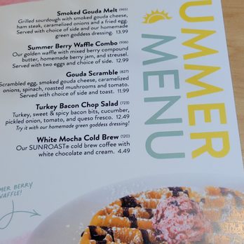 Sunny Street Cafe - Summer menu - Breakfast & Brunch Near Me - Columbus, Ohio