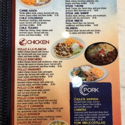Dos Lunas Mexican Bar & Grill - Menu Page 6
