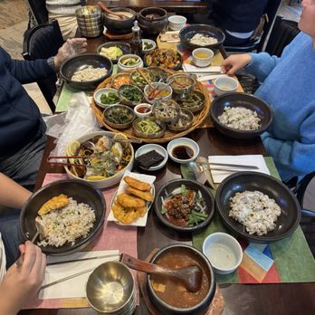 Borit Gogae - Full table spread. - Korean Near Me - Los Angeles, California Borit Gogae - Full table spread. - Korean Near Me - Los Angeles, California