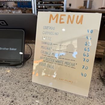 Hey Brother Baker - Coffee Menu - Bakeries Near Me - Long Beach, California