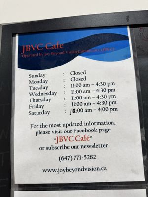 Menu photo 5 JBVC Cafe Markham, ON