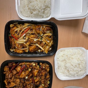 KPB Asian Bistro - Family Kung Pao chicken and Family Thai Basil shrimp with white rice - Asian Fusion Near Me - Santa Fe Springs, California KPB Asian Bistro - Family Kung Pao chicken and Family Thai Basil shrimp with white rice - Asian Fusion Near Me - Santa Fe Springs, California