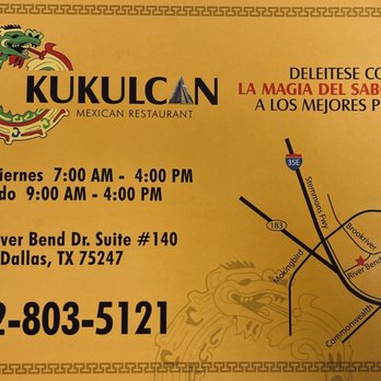 Kukulcan Mexican Restaurant - Location - Mexican Near Me - Dallas, Texas Kukulcan Mexican Restaurant - Location - Mexican Near Me - Dallas, Texas