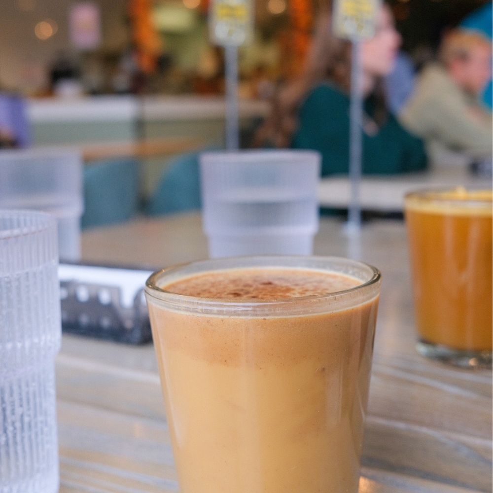 The Hen - Pumpkin Pie Oatmilk Latte - Breakfast & Brunch Near Me - Ann Arbor, Michigan