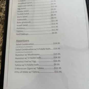 Haifa Restaurant - menu - Kosher Near Me - Los Angeles, California