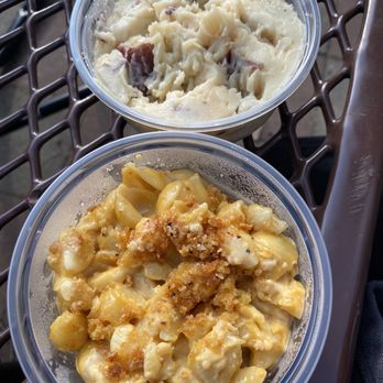Smoak BBQ - Mashed potatoes and Mac and cheese- both were very tasty! - Barbeque Near Me - Rochester, Minnesota