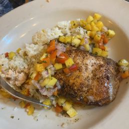 Caribbean Jerk Salmon plate Caribbean Jerk Salmon plate