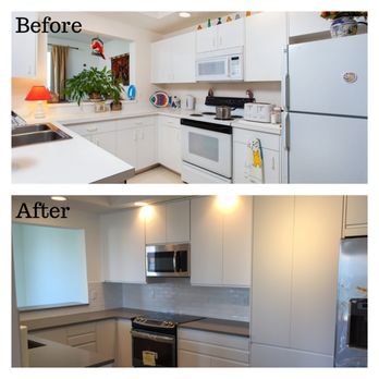 IKEA Kitchen Installation - before and after - General Contractors Near Me IKEA Kitchen Installation - before and after - General Contractors Near Me