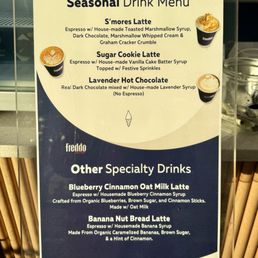 Seasonal Drink Menu