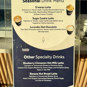 Freddo - Seasonal Drink Menu - Gelato Near Me - Las Vegas, Nevada