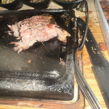 Carbon Mexican Steakhouse - My overcooked steak. (Supposed to be medium rare, but notice the almost white color in the middle). - New Mexican Cuisine Near Me - Silverdale, Washington