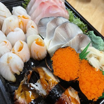E-Chiban Sushi - a variety of sushi on a tray - Sushi Bars Near Me - Ridgewood, New York E-Chiban Sushi - a variety of sushi on a tray - Sushi Bars Near Me - Ridgewood, New York