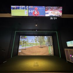 Aces Ball Club - Golf simulator, we had a good time!!