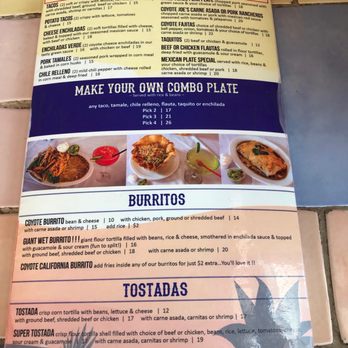 Coyote Joe's - Menu - Mexican Near Me - Avalon, California