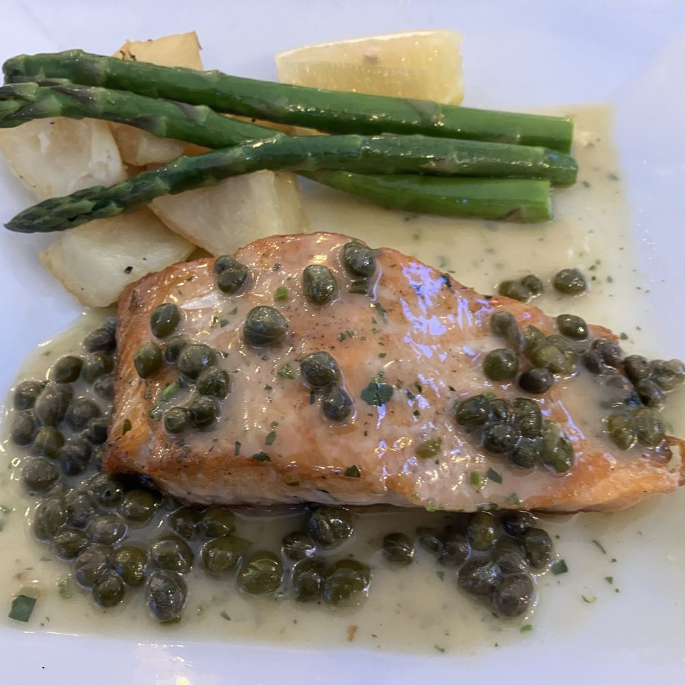 Riviera Ristorante - Salmon Piccata - Italian Near Me - Santa Rosa, California