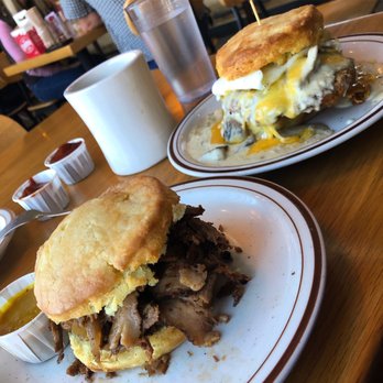 Pine State Biscuits - Reno - Brisket biscuit and Reggie Deluxe - Breakfast & Brunch Near Me - Reno, Nevada