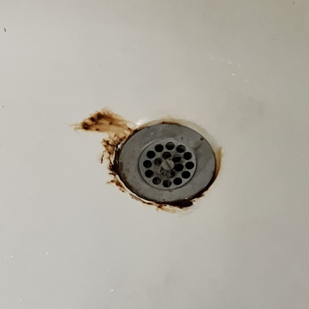 G And D Reglazing - This was before ... this is original drain and tub to a 1970s house - Refinishing Services Near Me - Tustin, California