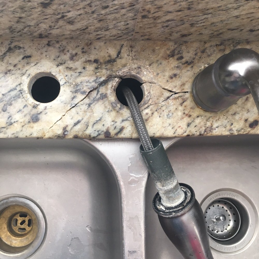 Nevada Marble Restoration - Before repair - Flooring Near Me - Henderson, Nevada