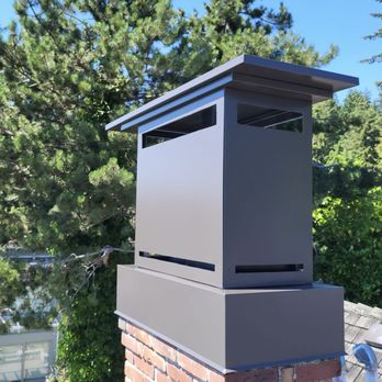 JVI Architectural Sheet Metal - Custom metal chimney cap installed by JVI Architectural Sheet Metal in West Vancouver - General Contractors Near Me JVI Architectural Sheet Metal - Custom metal chimney cap installed by JVI Architectural Sheet Metal in West Vancouver - General Contractors Near Me