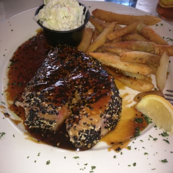 McSeagull's Restaurant - Sesame teriyaki tuna...SOOOO GOOD - Seafood Near Me - Boothbay Harbor, Maine McSeagull's Restaurant - Sesame teriyaki tuna...SOOOO GOOD - Seafood Near Me - Boothbay Harbor, Maine