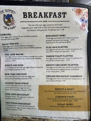 Menu photo 3 The Outpost Grantsville, UT