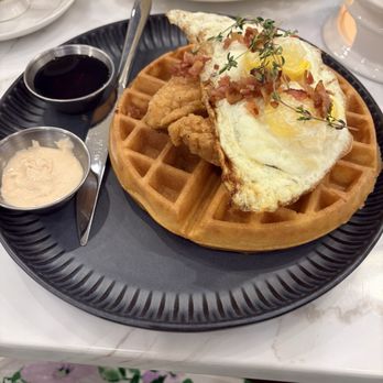 Prince Tea House - Chicken waffles fried eggs - Desserts Near Me - Metairie, Louisiana Prince Tea House - Chicken waffles fried eggs - Desserts Near Me - Metairie, Louisiana