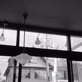 Anglr - Looking south from the dining room onto Gerrard St East - Seafood Near Me - Toronto, Ontario