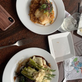 Azure Oceanfront Dining - Grouper and filet Oscar - Seafood Near Me - Daytona Beach Shores, Florida
