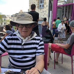 Alain Chartier - Sitting with our Tiramisu.
