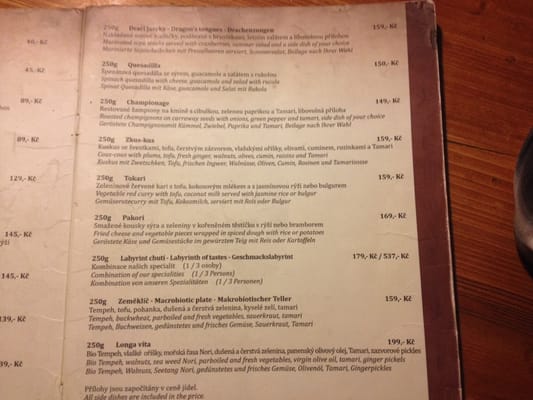 Menu photo 6 Laibon Cesky Krumlov, JC