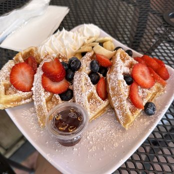 Coffee at the View - Waffles with fruit - Breakfast & Brunch Near Me - Río Grande, Puerto Rico Coffee at the View - Waffles with fruit - Breakfast & Brunch Near Me - Río Grande, Puerto Rico