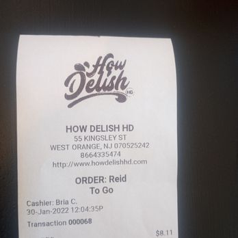 How Delish HD - The Mad Scientist Lunch Receipt Took It Home Tho - Desserts Near Me - West Orange, New Jersey
