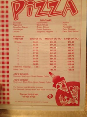 Menu photo 2 Joe's Fox Hut Fond Du Lac, WI Menu photo 2 Joe's Fox Hut Fond Du Lac, WI