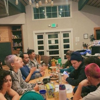 Eastside Guesthouse & Bivy - Inside the common room late night with our friends. - Guest Houses Near Me - Bishop, California Eastside Guesthouse & Bivy - Inside the common room late night with our friends. - Guest Houses Near Me - Bishop, California