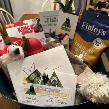 Humboldt Pet Supply - Gift basket items purchased from Humboldt Pet Supply - Pet Stores Near Me - Arcata, California Humboldt Pet Supply - Gift basket items purchased from Humboldt Pet Supply - Pet Stores Near Me - Arcata, California