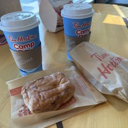 Tim Hortons - Coffee with doughnut