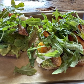 The Workshop at Finley Farms - Avocado toast with bacon - Coffee & Tea Near Me - Ozark, Missouri The Workshop at Finley Farms - Avocado toast with bacon - Coffee & Tea Near Me - Ozark, Missouri