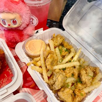 BirdyGo! - No Spice Snack Box that I got for my keiki: Popcorn Chicken + Crinkle Cut Fries + BirdyGo! Sauce $10 - Chicken Shop Near Me - Honolulu, Hawaii BirdyGo! - No Spice Snack Box that I got for my keiki: Popcorn Chicken + Crinkle Cut Fries + BirdyGo! Sauce $10 - Chicken Shop Near Me - Honolulu, Hawaii