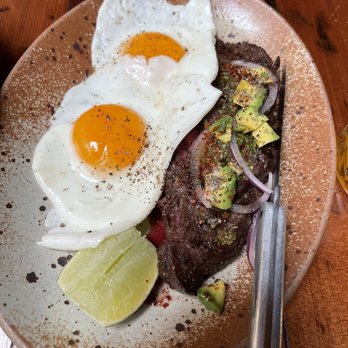 Manuela - Grilled Grass-Fed Skirt Steak, Poblano Chimichurri, Avocado - New American Near Me - Los Angeles, California