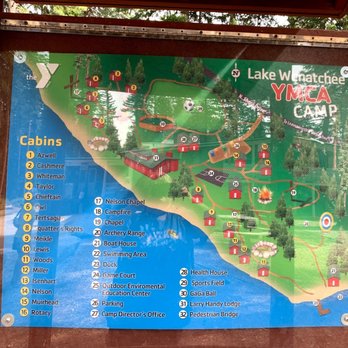 YMCA Camp-Lake Wenatchee - Map of the Camp area - RV Parks Near Me - Leavenworth, Washington