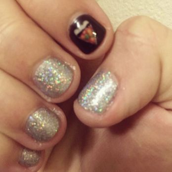 Wicked Nails by Christy - Glitter and hand painted pizza slice - Nail Technicians Near Me - Denver, Colorado