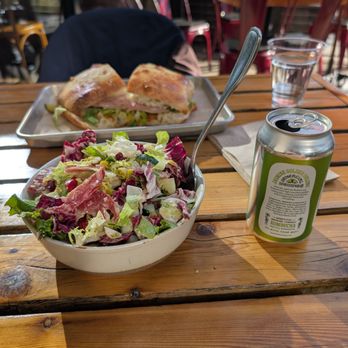 Hushy's Sandwiches - Italian salad + local kombucha - Sandwiches Near Me - Seattle, Washington