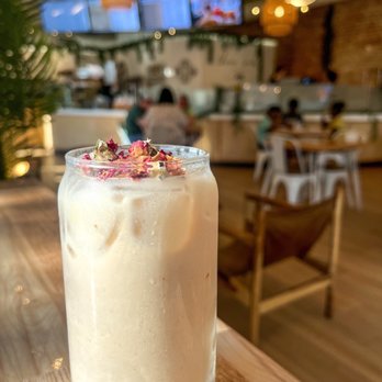 Three Birds Cafe - white chocolate rose chai latte - Cafes Near Me - Winter Garden, Florida Three Birds Cafe - white chocolate rose chai latte - Cafes Near Me - Winter Garden, Florida
