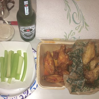 Wingstop - Fantastic 10 piece Traditional Wings togo!!! (Mango Habanero & Lemon Pepper) - Chicken Wings Near Me - Pearland, Texas