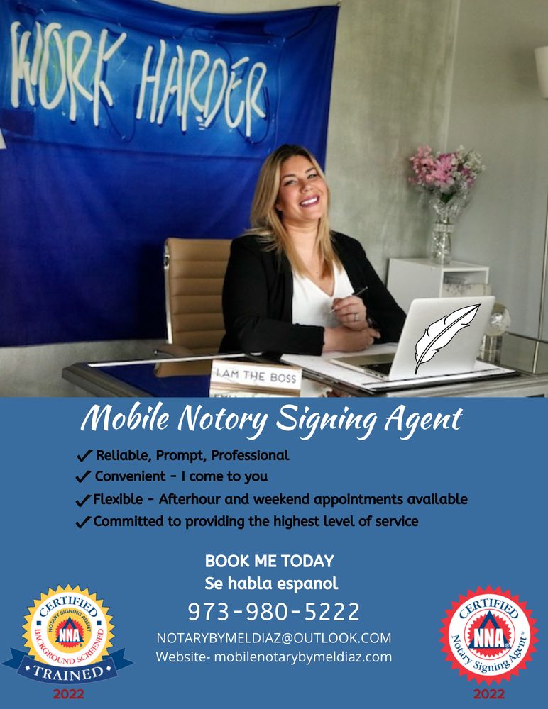 MOBILE NOTARY SIGNING AGENT BY MEL DIAZ Updated September 2024 10