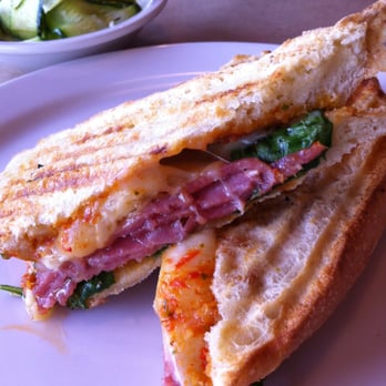 Cafe Malta - Salami Panini - $8 - Mediterranean Near Me - Austin, Texas Cafe Malta - Salami Panini - $8 - Mediterranean Near Me - Austin, Texas