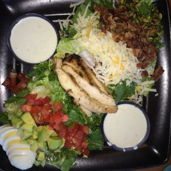 Bahama Breeze - Cobb salad with pumpkin seeds and blue cheese dressing. - Bars Near Me - Newark, Delaware Bahama Breeze - Cobb salad with pumpkin seeds and blue cheese dressing. - Bars Near Me - Newark, Delaware