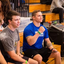Citadel Nutrition Training Center - We are a community. Local Athlete Zack Miller with the Georgia Tech Barbell Club cheering on the team.