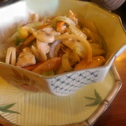 Noodle Bar - ABC choose your own menu. Chicken. Chilli garlic. Egg noodles.
